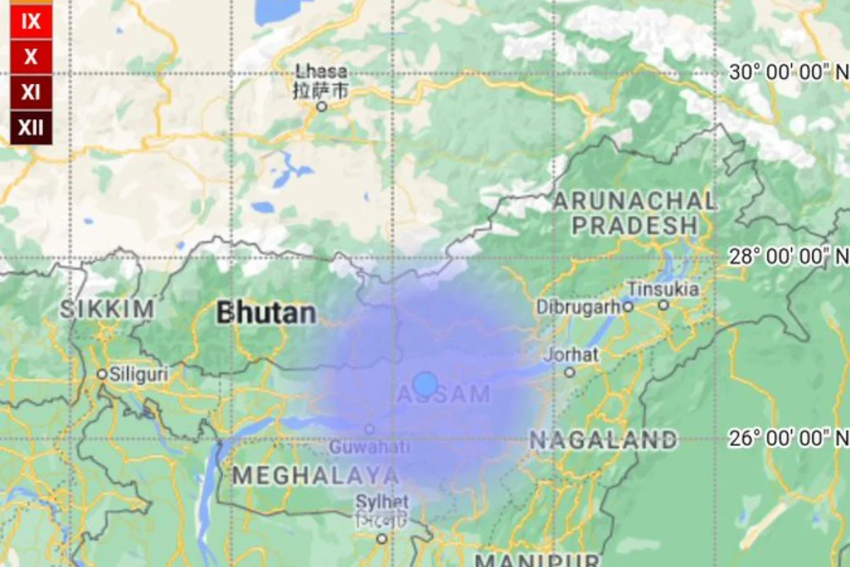 3.7 magnitude earthquake hits Assam