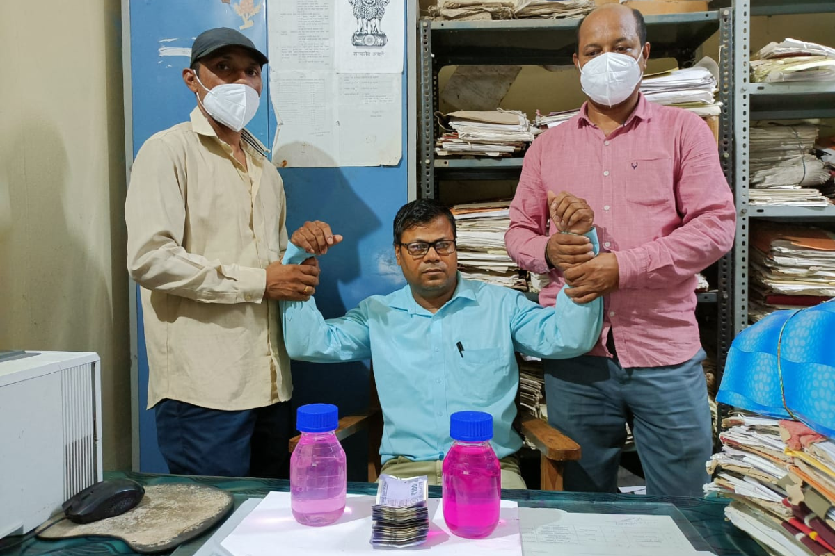 Assam Junior Assistant Caught Accepting Bribe For Land Sale Permission